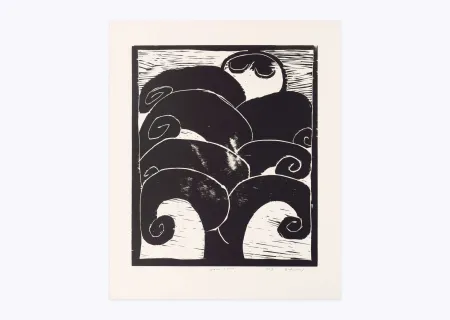 Incisione Su Legno Alechinsky - Naissance d'Eros