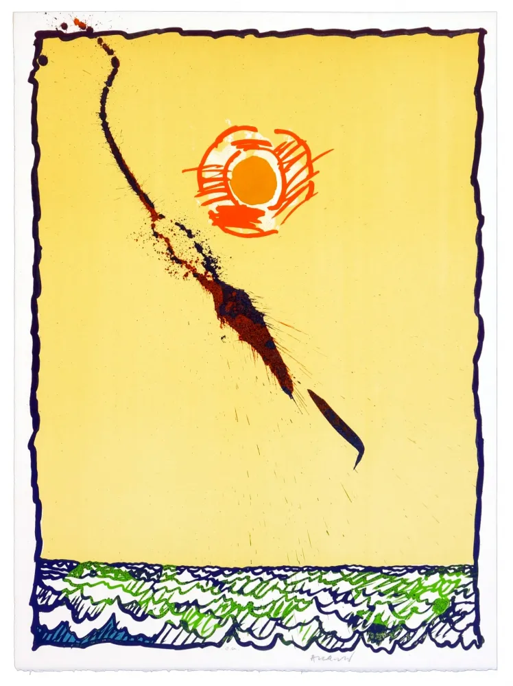 Litografia Alechinsky - Objets Volants