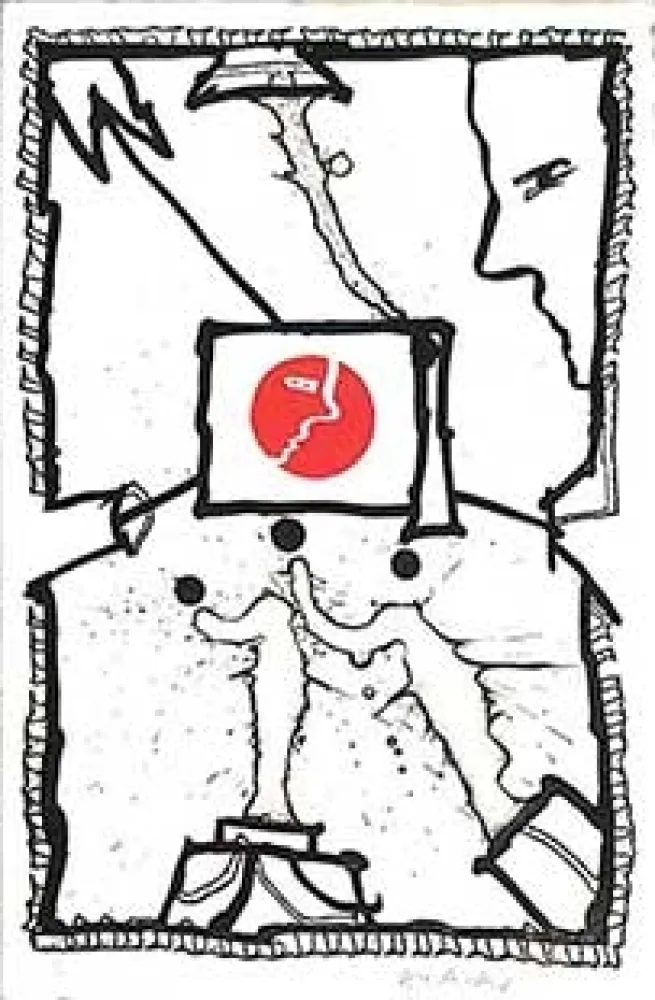 Incisione Alechinsky - Odessa Mamma