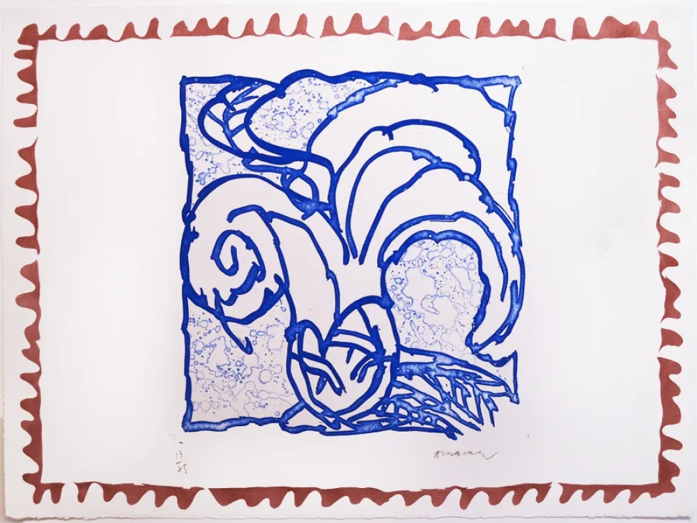 Incisione Alechinsky - Orange de Binche