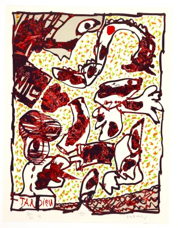 Litografia Alechinsky - Passe muraille