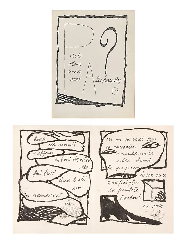 Libro Illustrato Alechinsky - Petite poésie pour Pierre Alechinsky