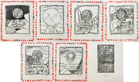 Acquaforte Alechinsky - Pièces du mobilier urbain