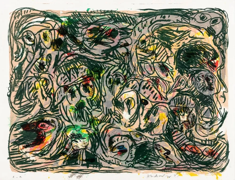 Litografia Alechinsky - Plan d'ensemble