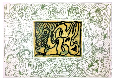 Linoincisione Alechinsky - Planche I