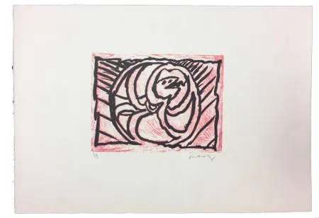 Linoincisione Alechinsky - Planche V