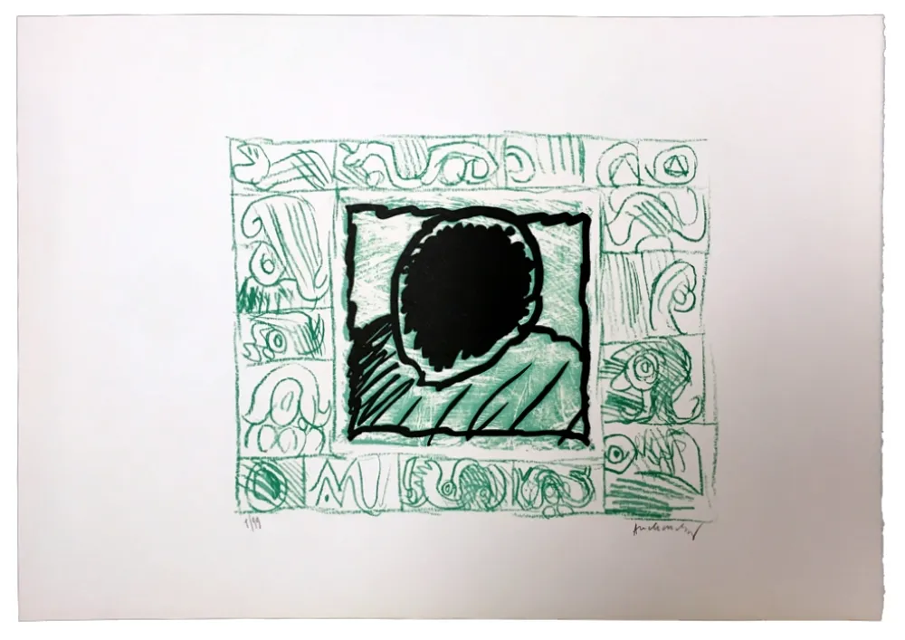 Linoincisione Alechinsky - Planche VI