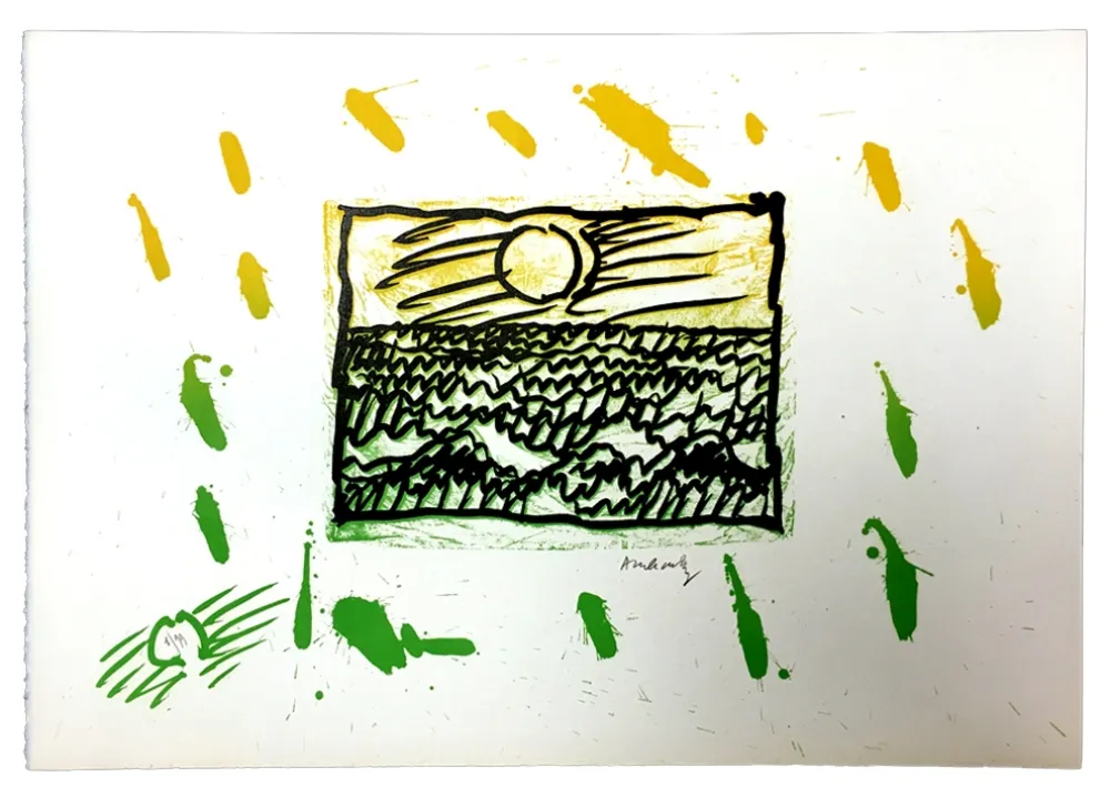 Linoincisione Alechinsky - Planche VII