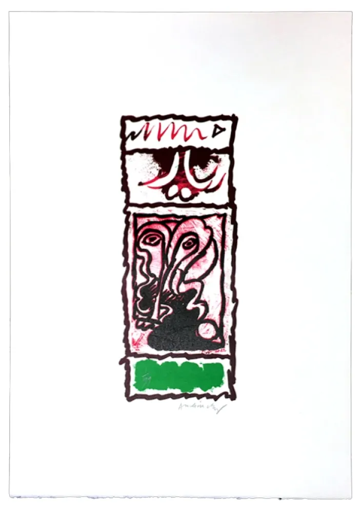 Linoincisione Alechinsky - Planche X