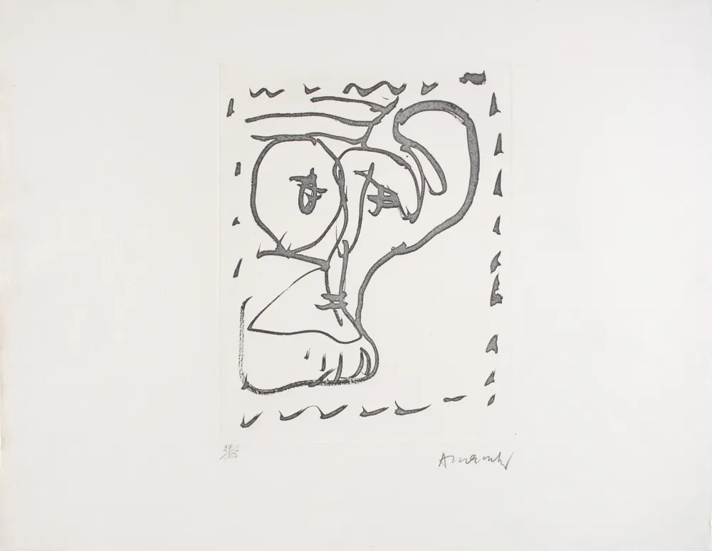 Acquaforte Alechinsky - Poèmes à voir