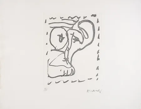 Acquaforte Alechinsky - Poèmes à voir