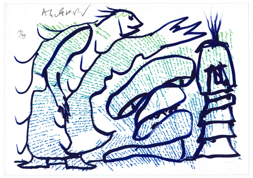 Litografia Alechinsky - Pointes et Feutres (3)