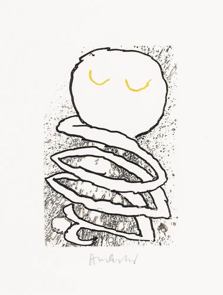 Acquaforte E Acquatinta Alechinsky - Pointes Planche V bis