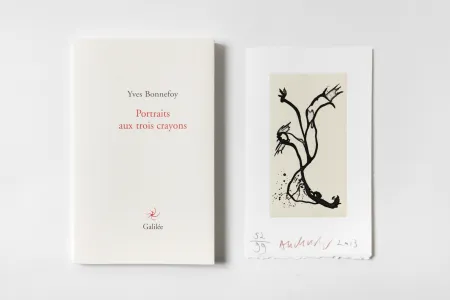 Incisione Alechinsky - Portrait aux trois crayons