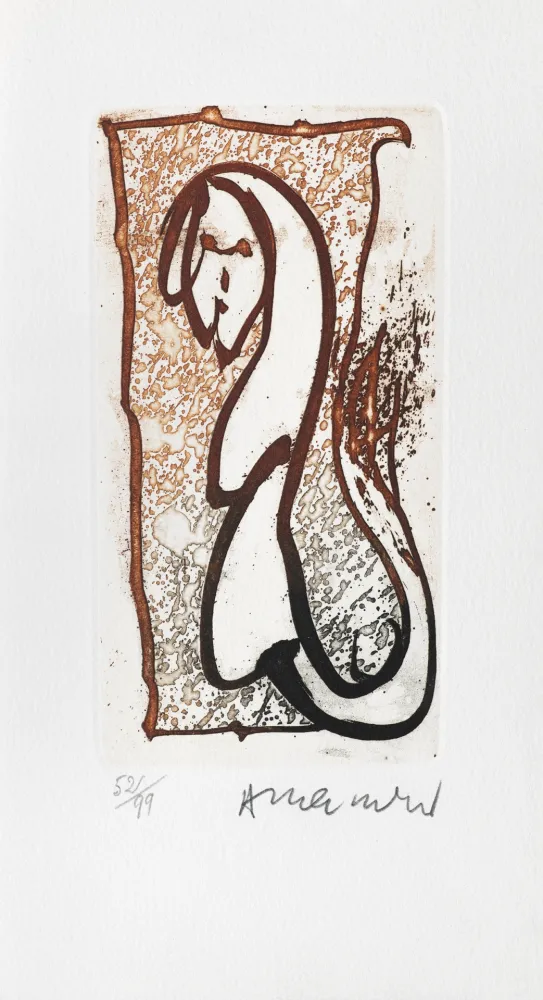 Incisione Alechinsky - Pour Joyce Mansour