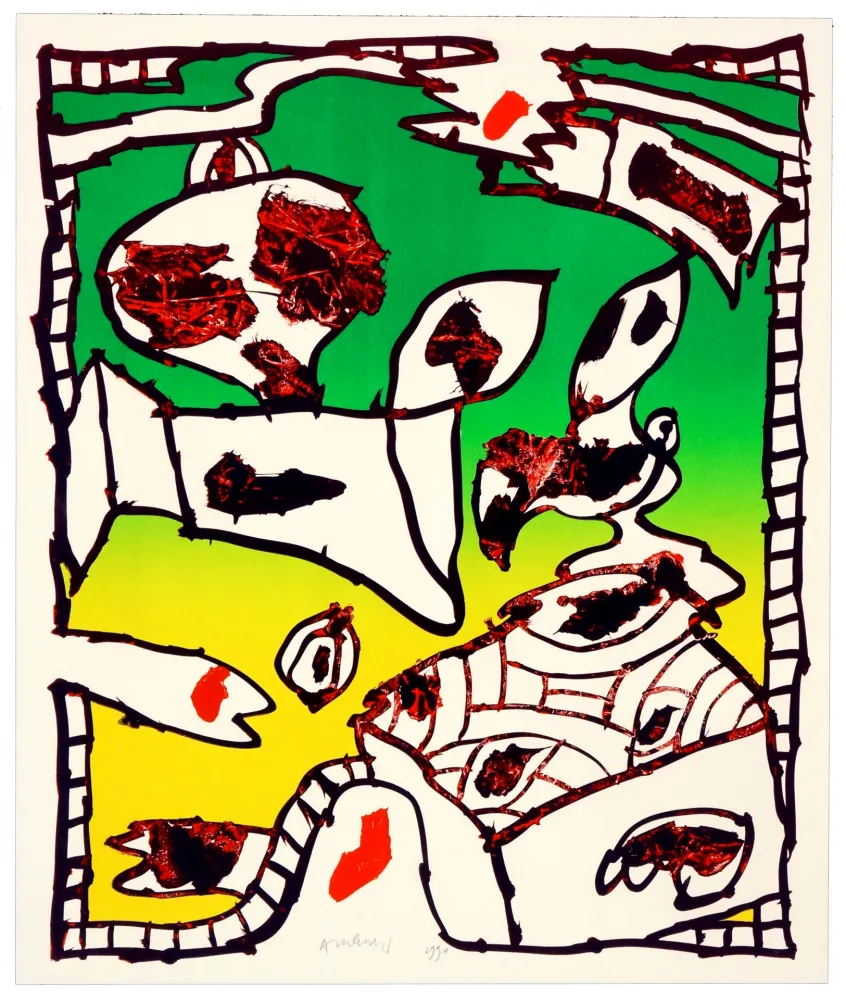 Litografia Alechinsky - Pour Saluer