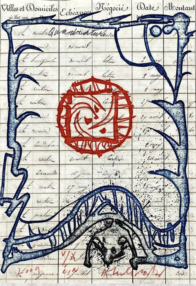 Incisione Alechinsky - Quadrature