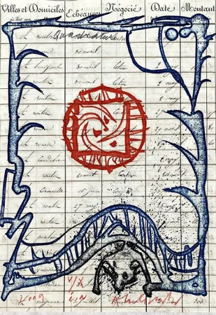 Incisione Alechinsky - Quadrature