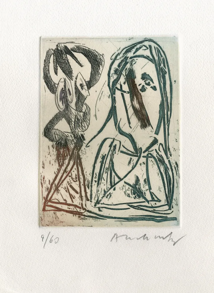 Acquaforte Alechinsky - Quelques vieilles lignes