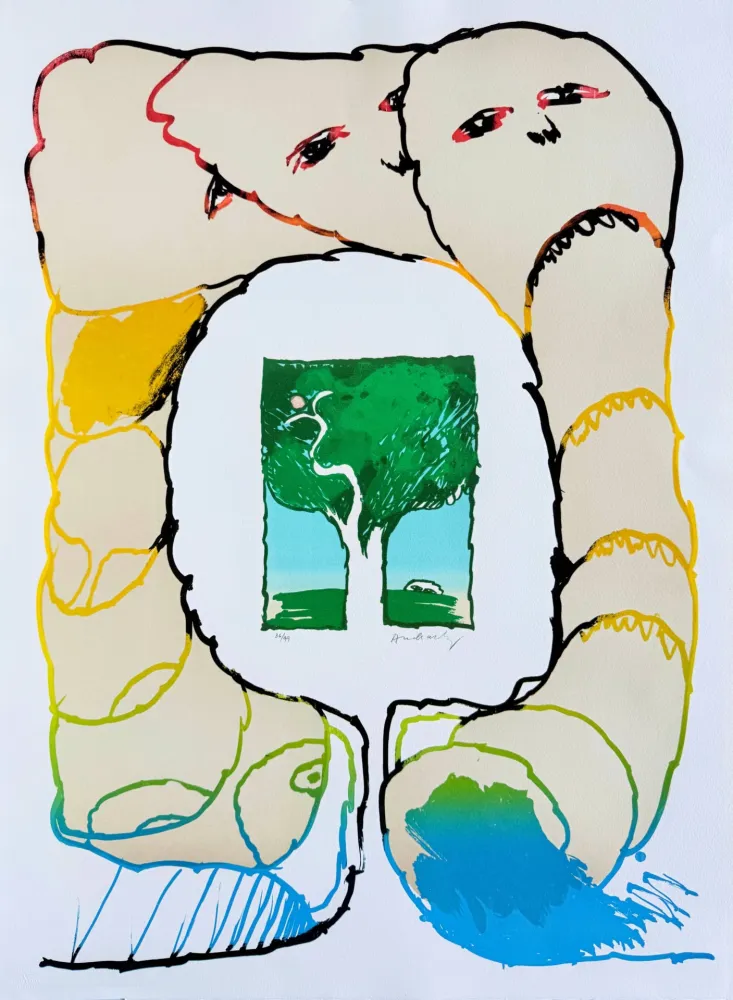 Litografia Alechinsky - Retour aux sources