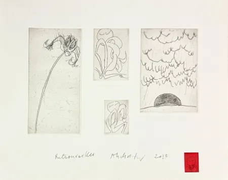 Acquaforte Alechinsky - Retrouvailles