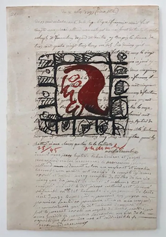 Acquaforte Alechinsky - Rêve de l'ammonite