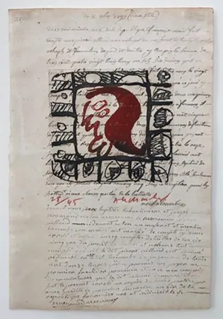 Acquaforte Alechinsky - Rêve de l'ammonite