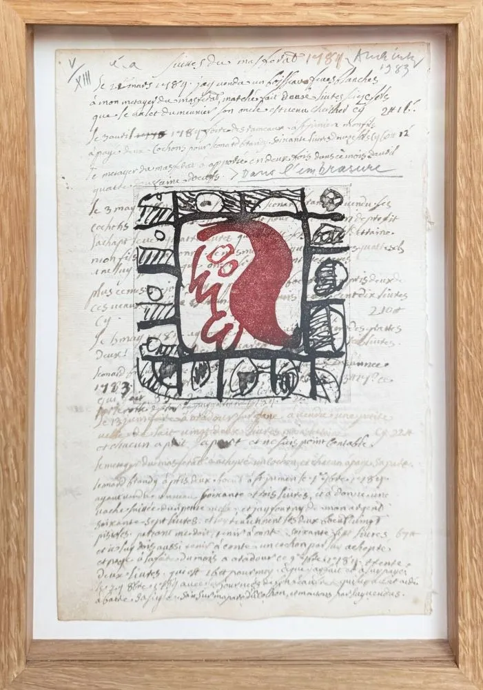 Acquaforte Alechinsky - Rêve de l'ammonite