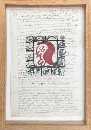 Acquaforte Alechinsky - Rêve de l'ammonite