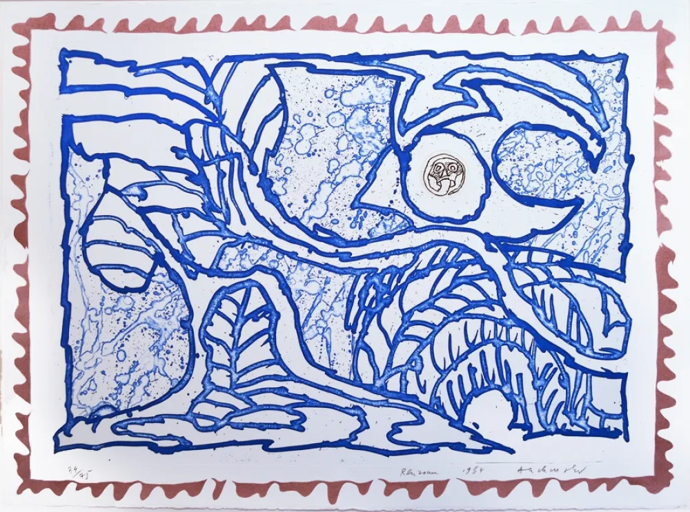 Incisione Alechinsky - Rhizomes