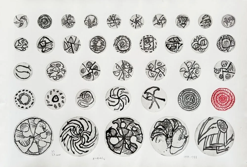 Acquaforte Alechinsky - Ronds