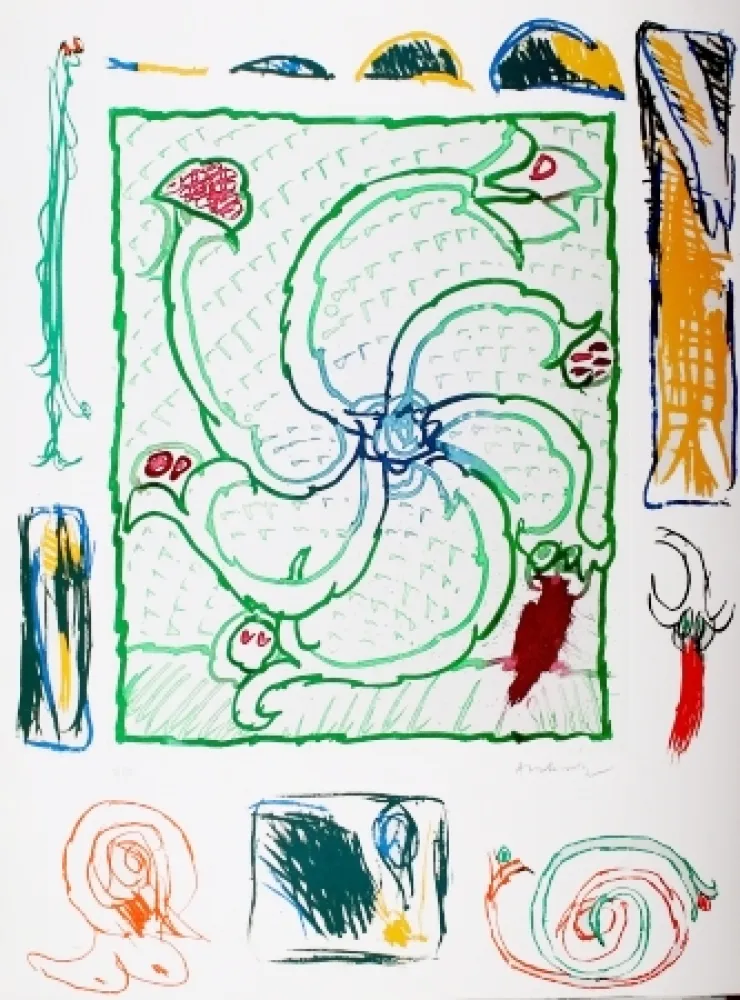 Incisione Alechinsky - Roue sans jante