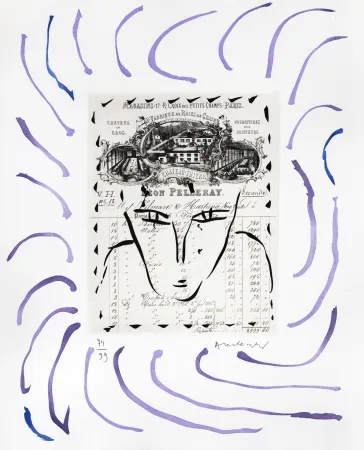 Incisione Alechinsky - Rue Croix-des Petits-Champs