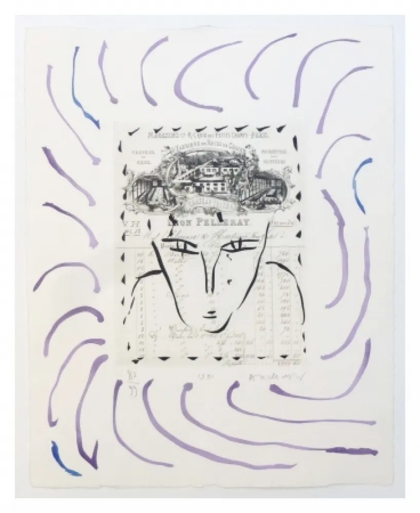 Incisione Alechinsky - Rue Croix des petits champs