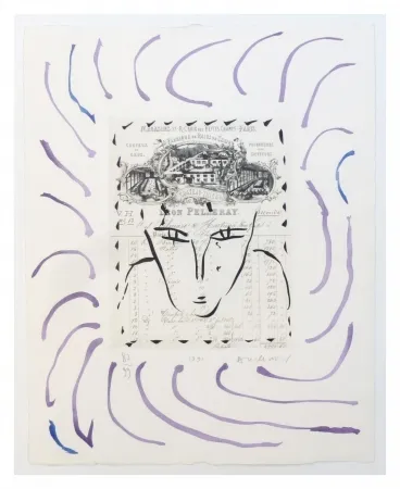 Incisione Alechinsky - Rue Croix des petits champs