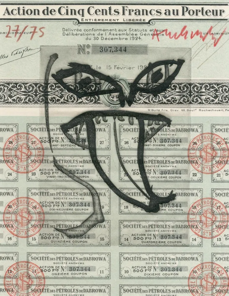 Acquaforte Alechinsky - Ruine des compagnies pétrolières