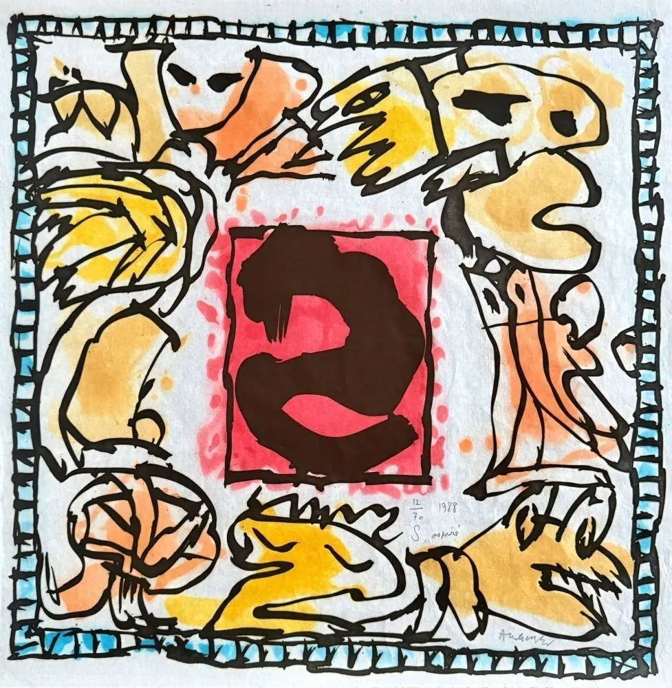 Acquatinta Alechinsky - S aspiré