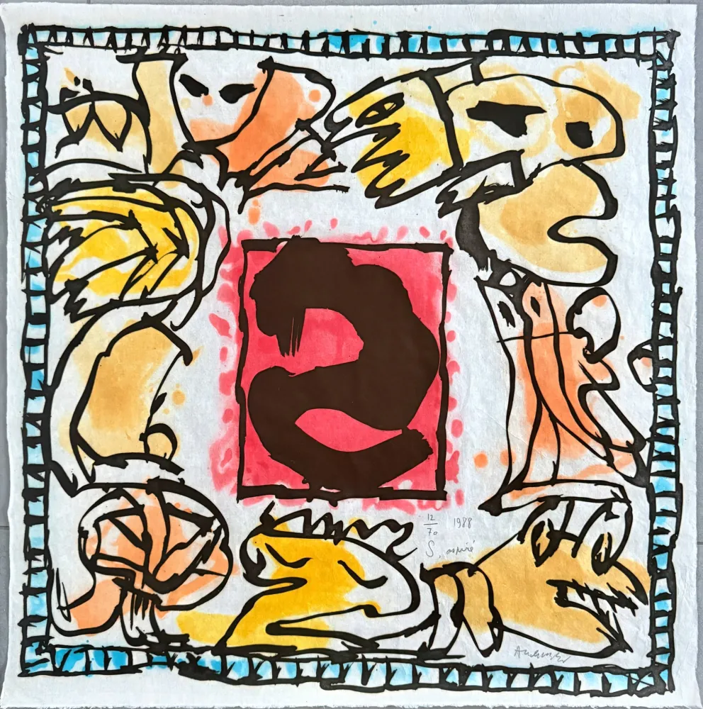 Acquatinta Alechinsky - S aspiré