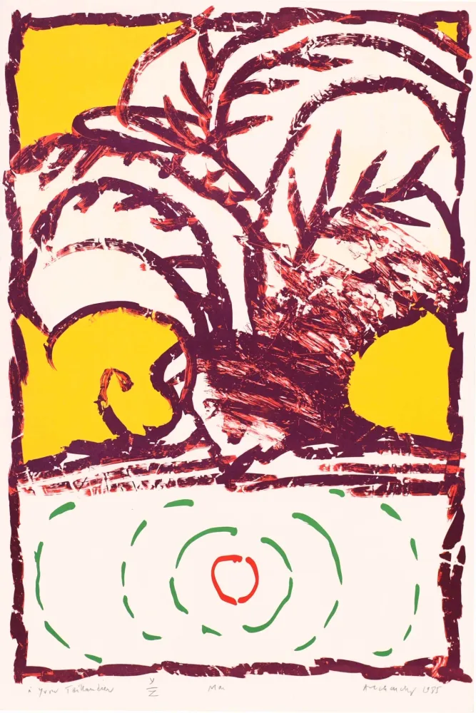 Litografia Alechinsky - Salon de mai 