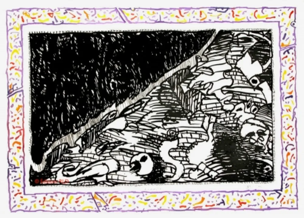 Acquaforte E Acquatinta Alechinsky - Sans l'écorce B