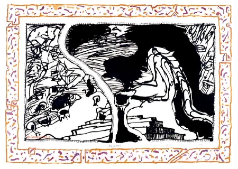 Acquaforte E Acquatinta Alechinsky - Sans l'écorce C