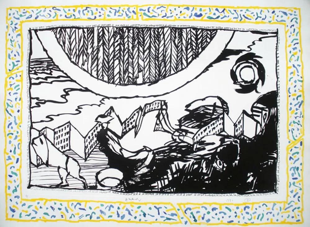 Incisione Alechinsky - Sans L'Ecorce D