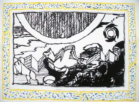 Incisione Alechinsky - Sans L'Ecorce D