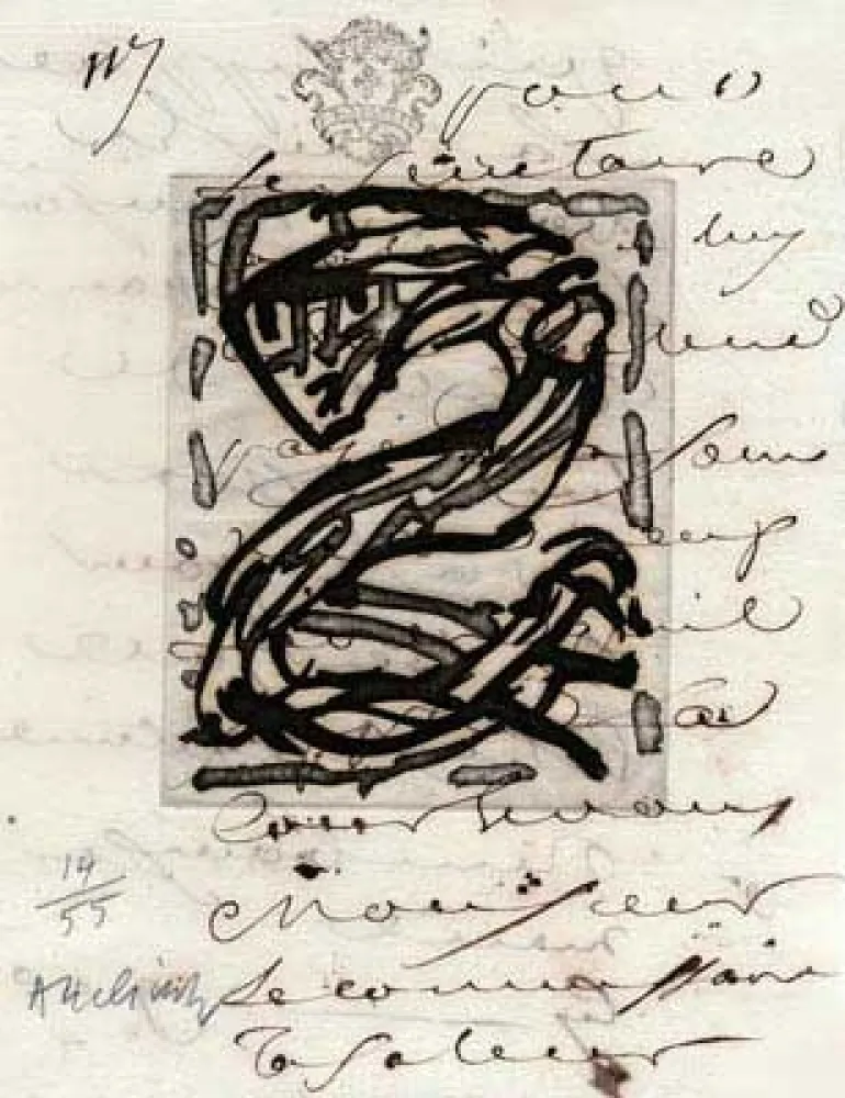 Incisione Alechinsky - Sans Nouvelles