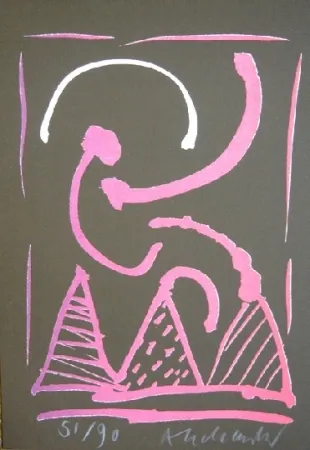 Litografia Alechinsky - Sans titre 7