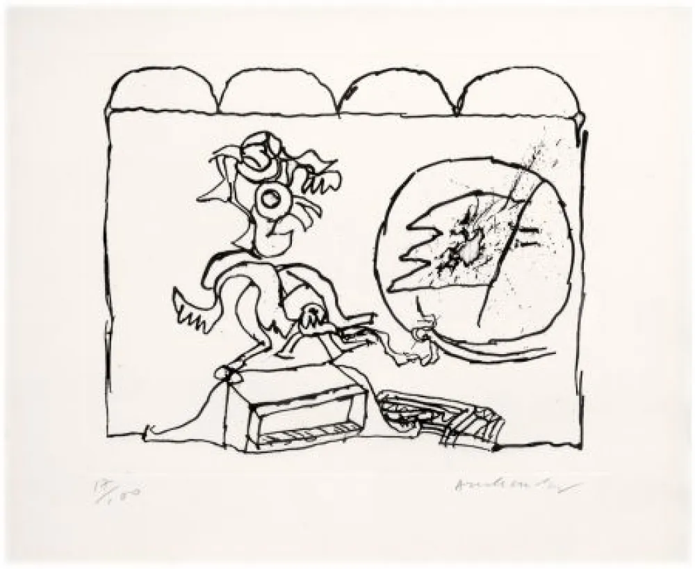 Acquaforte Alechinsky - Sans titre