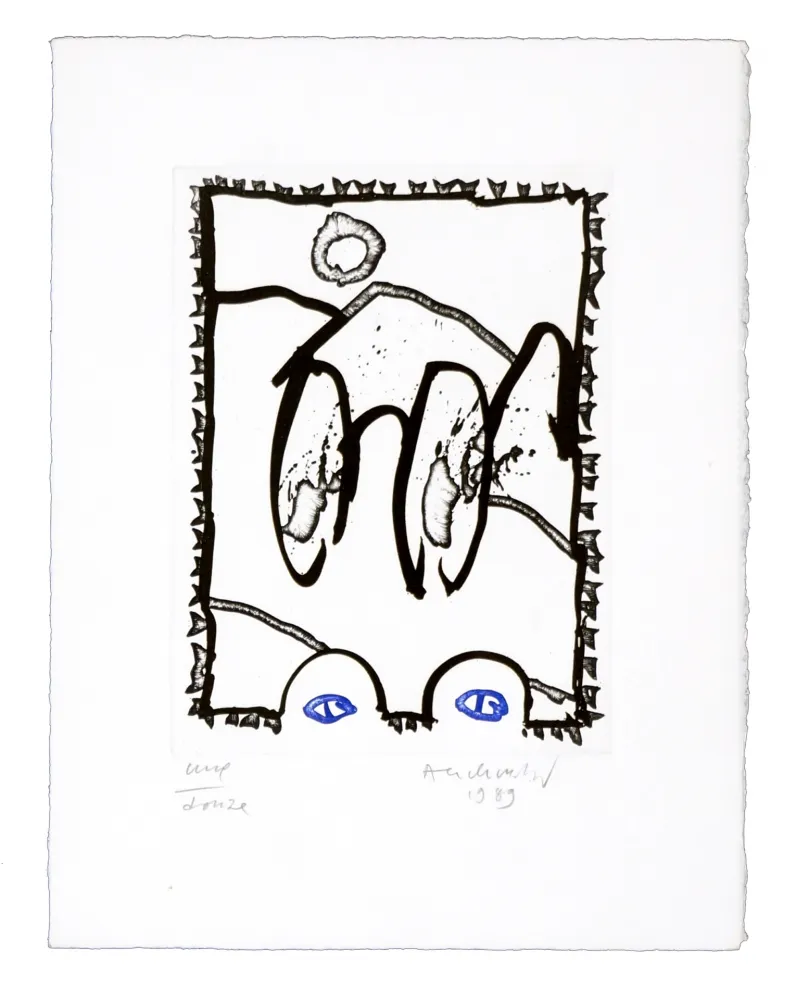 Incisione Alechinsky - Sans titre