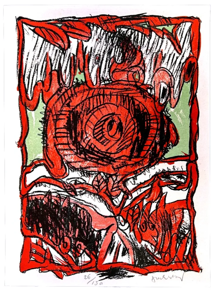 Litografia Alechinsky - Schismes 1