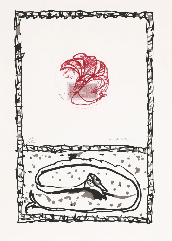 Acquaforte Alechinsky - Serpent 05