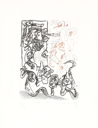 Acquaforte Alechinsky - Serpent de terre